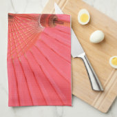 Rode paraplu theedoek (Quarter Fold)