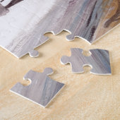 Rode paraplu's liefdespaar legpuzzel (Zijkant)