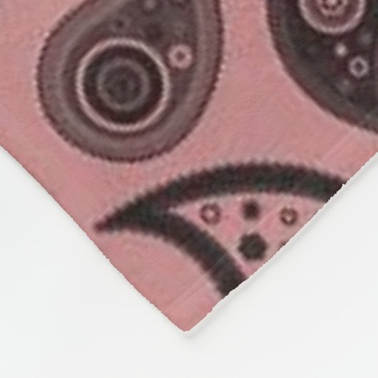 rode pasleydeklaag fleece deken (Hoek)