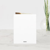  Rode Passie Vloer Klein Wenskaart Feestdagen Kaart (Achterkant)