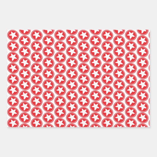 Rode patronen inpakpapier vel (Voorkant)