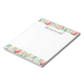Rode Peach Tulip Flowers Notitieblok (Linkerzijde)