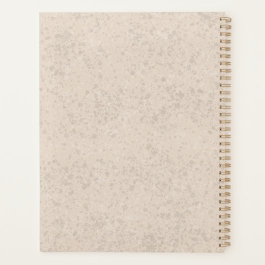 Rode Pembroke Welsh Corgi Dog met aangepaste naam Planner (Achterkant)