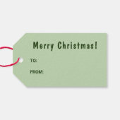 Rode Pembroke Welsh Corgi hond en kerstboom Cadeaulabel (Achterkant Horizontaal)