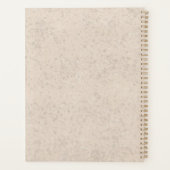 Rode Pembroke Welsh Corgi-hond met aangepaste naam Planner (Achterkant)