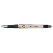 Rode Pembroke Welsh Corgi Kopportret en naam Pen (Voorkant)