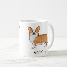 Rode Pembroke Welsh Corgi Lieve Hond Met Aangepast