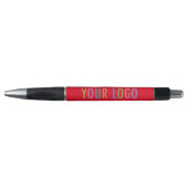 Rode pen met zwarte inkt Business Logo Promotional (Voorkant)