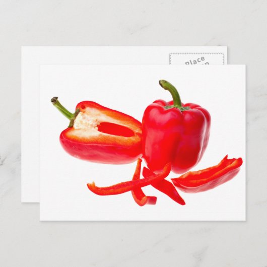 Rode peper briefkaart (Voorkant / Achterkant)