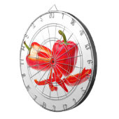 Rode peper dartbord (Voorkant Rechts)