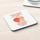 rode peper en butterut-pijlsoep bier onderzetter (Linkerzijde)