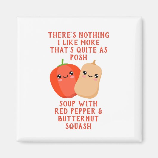 rode peper en butterut-pijlsoep magneet (Voorkant)