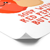 rode peper en butterut-pijlsoep poster (Hoek)