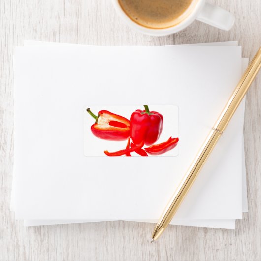 Rode peper etiket (Insitu)