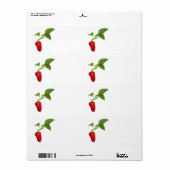 Rode peper etiket (Full Sheet)