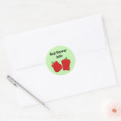 Rode Peper Gelei Ronde Sticker (Envelop)