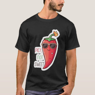 Rode peper kruidig niet zoet Sticker esthetische n T-shirt