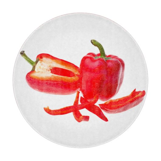 Rode peper snijplank (Voorkant)