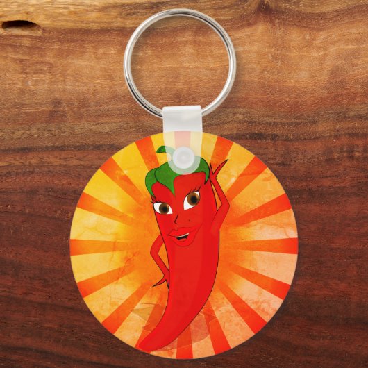 rode peper Superstar Sleutelhanger (Achterkant)
