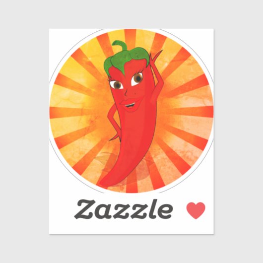  rode peper Superstar Sticker (Vel)