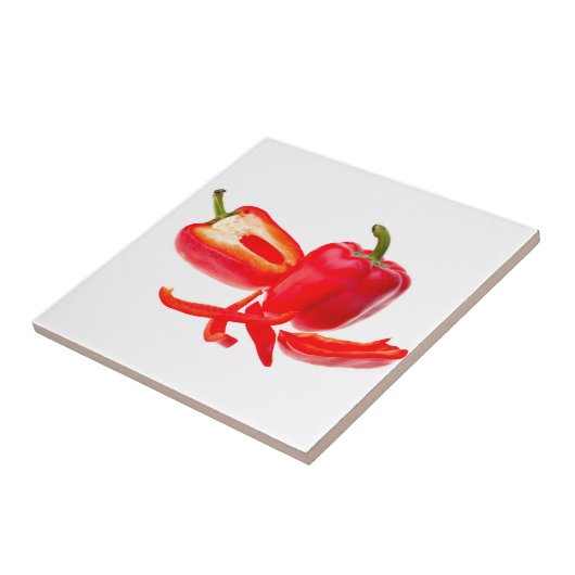 Rode peper tegeltje (Zijkant)