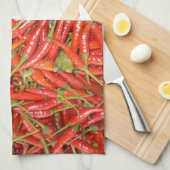 rode peper theedoek (Quarter Fold)