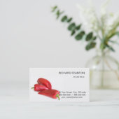 Rode peper visitekaartje (Staand voorkant)