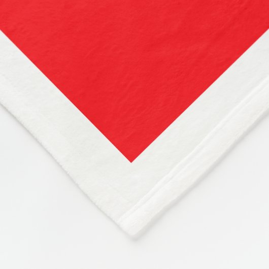 Rode peperkoek fleece deken (Hoek)