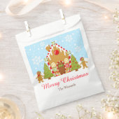 Rode peperkoek huis decoreren kerstfeest bedankzakje (Geknipt)