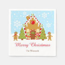 Rode peperkoek huis decoreren kerstfeest