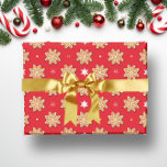rode peperkoek Star Christmas Cookies Cadeaupapier<br><div class="desc">Het is de mooiste tijd van het jaar! Of je nu een cadeau voor een geliefde inpakt of je gewoon jezelf wilt trakteren,  ons feestelijke cadeaupapier is de perfecte keuze. Het is duurzaam,  stijlvol en o-zo-schattig! #Christmas #WrappingPaper #MerryChristmas #christmaswrappingpaper</div>