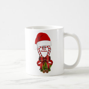Rode pepermunt snoep Cane voor Kerstmis Koffiemok