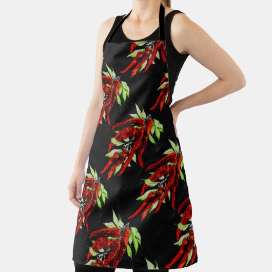 rode pepers All-Over Print Apron Schort (Insitu)