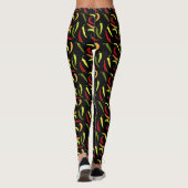 Rode pepers Cinco de Mayo Mexicaans heet pittig et Leggings (Achterkant)