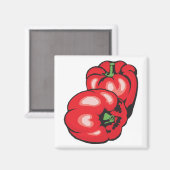 rode pepers magneet (Voorkant / Achterkant)