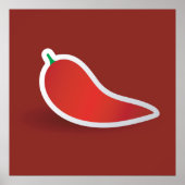 Rode pepper poster (Voorkant)