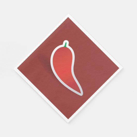 Rode pepper servet (Hoek)