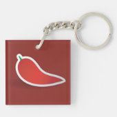 Rode pepper sleutelhanger (Achterkant)