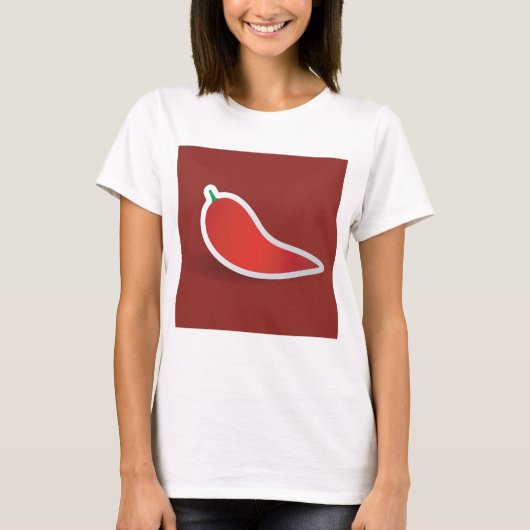 Rode pepper t-shirt (Voorkant)