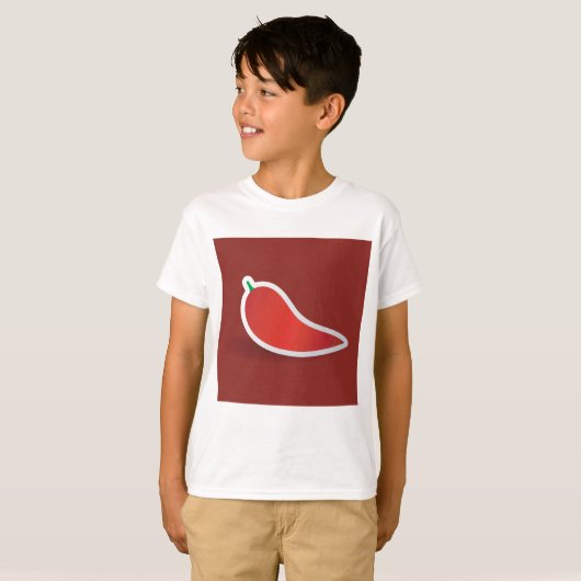 Rode pepper t-shirt (Voorkant volledig)