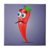 Rode pepper tegeltje (Voorkant)