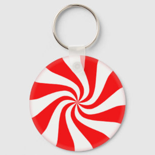 Rode peppermint Snoep Sleutelhangers