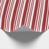 Rode peppermint Stripe Cadeaupapier (Hoek)