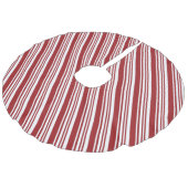 Rode peppermint Stripe Imitatie Linnen Kerstboom Kleed (Gekanteld)