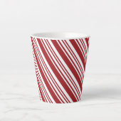 Rode peppermint Stripe Latte Mok (Voorkant)
