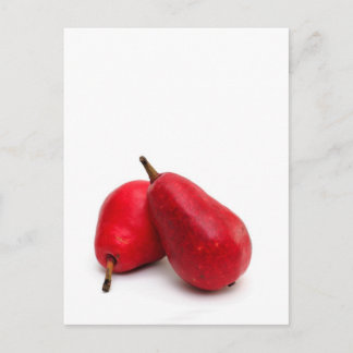 Rode peren briefkaart