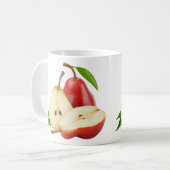 Rode peren koffiemok (Voorkant links)