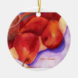 Rode Peren Ornament