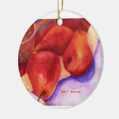 Rode Peren Ornament (Links)
