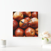 Rode Peren Vierkante Klok (Huis)